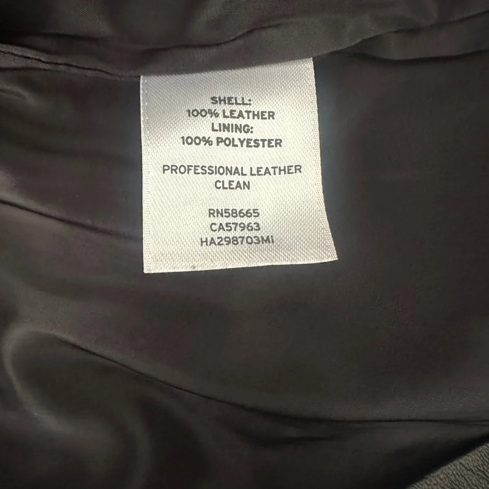 Halogen Black Leather Quilted Pencil Skirt